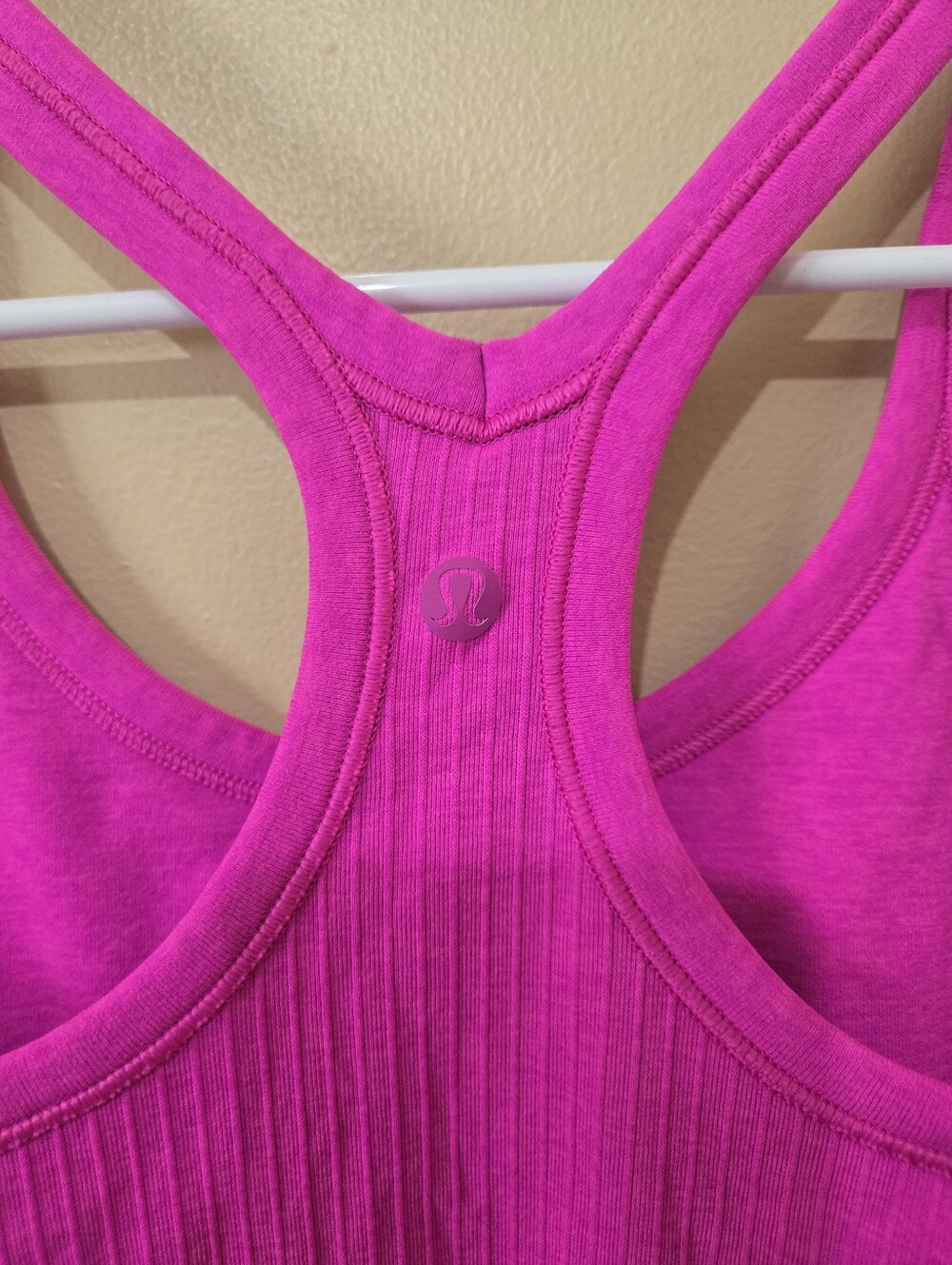 Lululemon Pink Ribbed Racerback Tank - Picture 3 of 4